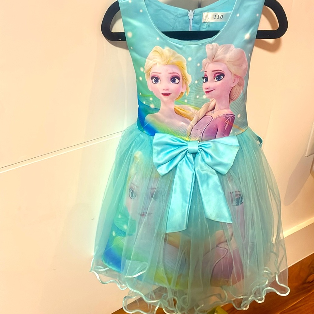 Frozen Princess Costume Dress for Kids - Blue